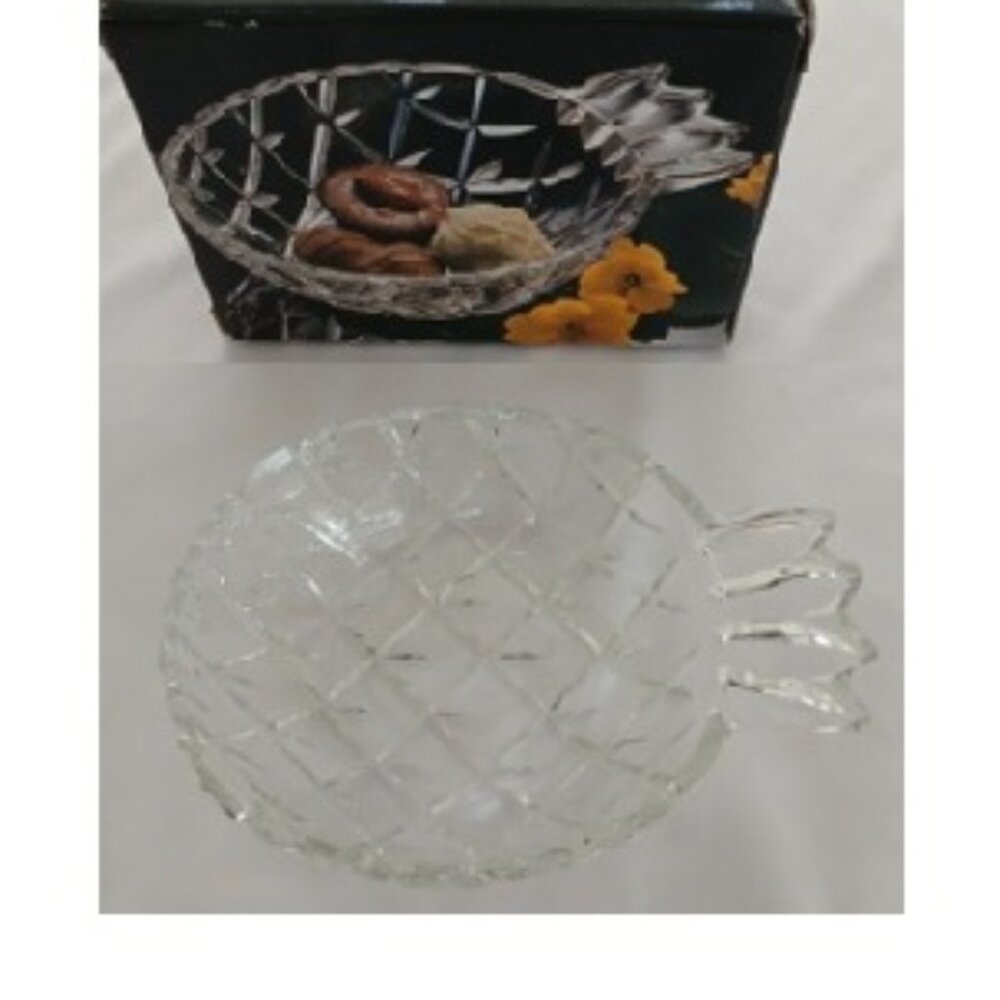 Glass Pineapple Candy Dish